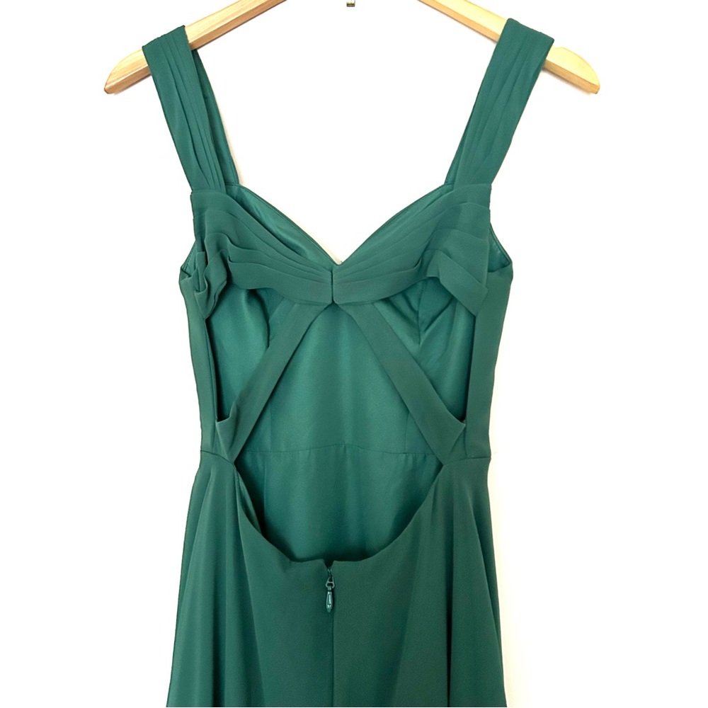 Azazie Jane Dark Green Dress - Picture 7 of 13